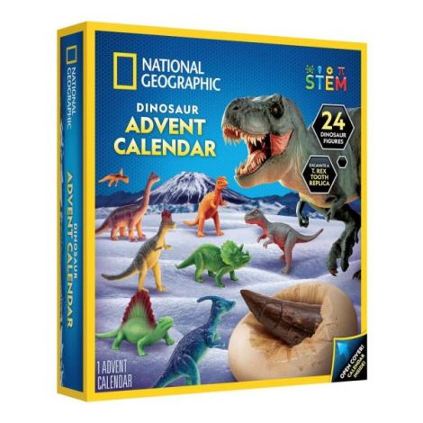 National Geographic - Set educativ Calendar de Craciun descopera lumea preistorica a dinozaurilor cu 24 de surprize - imagine 7